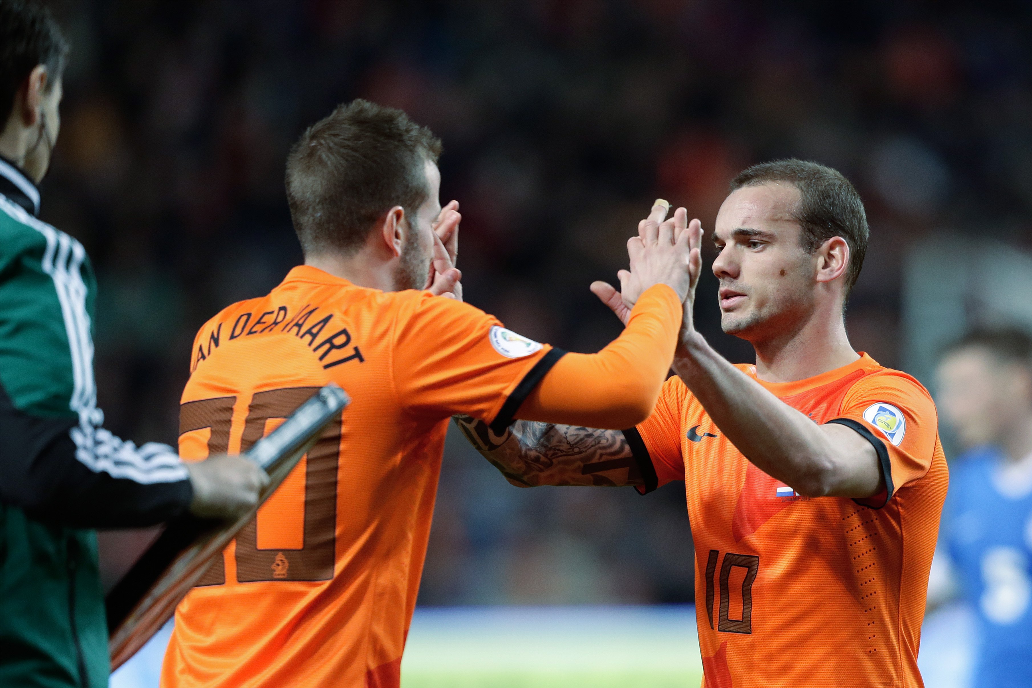 Sneijder en Van der Vaart zien zichzelf als toekomstig trainers-duo 
