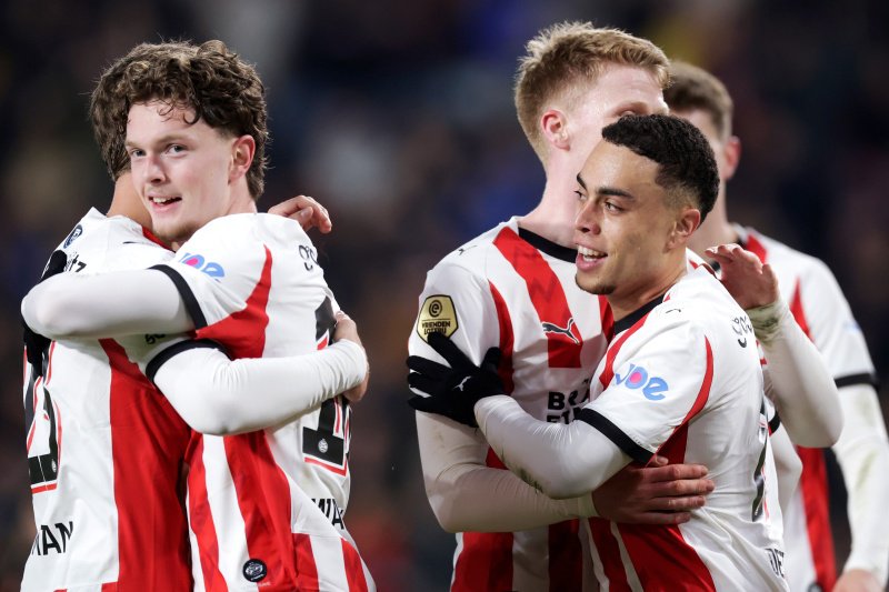 Paul Wanner, Sergino Dest en Jerdy Schouten van PSV