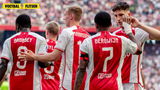 Brian Brobbey, na Ajax goal. sc Heerenveen - Ajax geschiedenis.