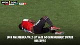 Vervelende beelden: Luis Sinisterra valt uit met ogenschijnlijk zware blessure