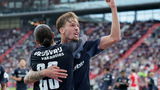 Feyenoord en AZ in evenwicht na doelpuntrijke topper