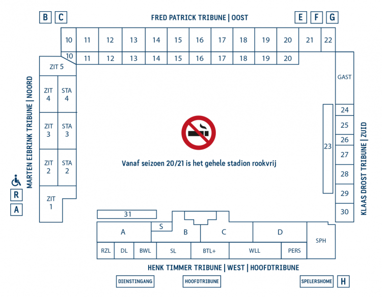 MAC3PARK in de Eredivisie; alle informatie over stadion van PEC Zwolle