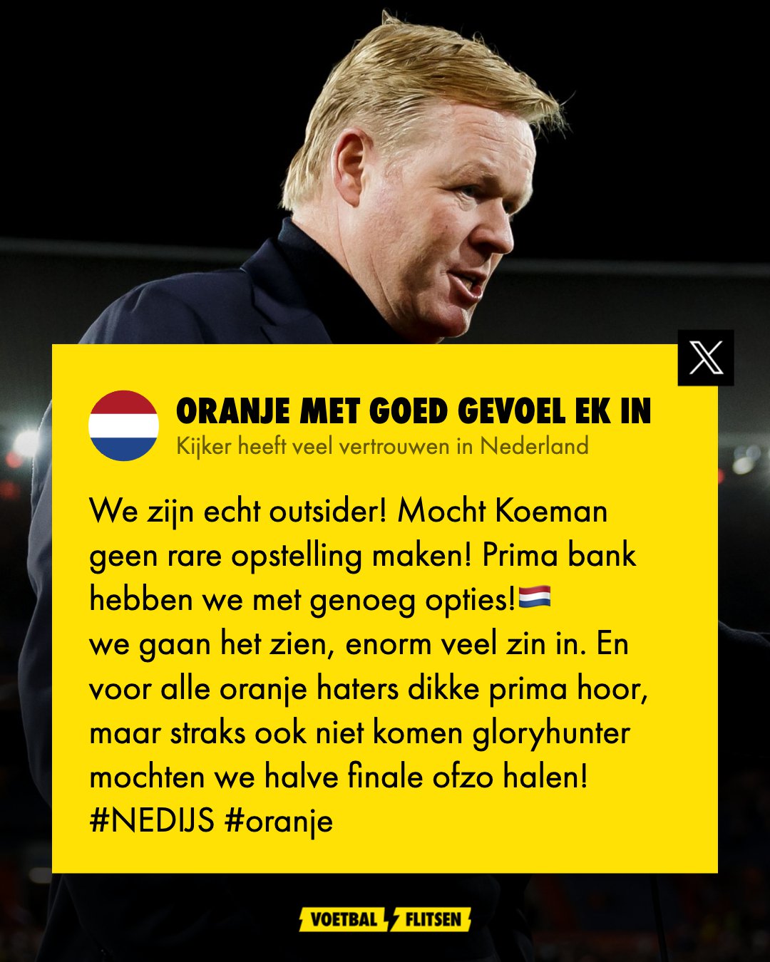 reactie fan oranje